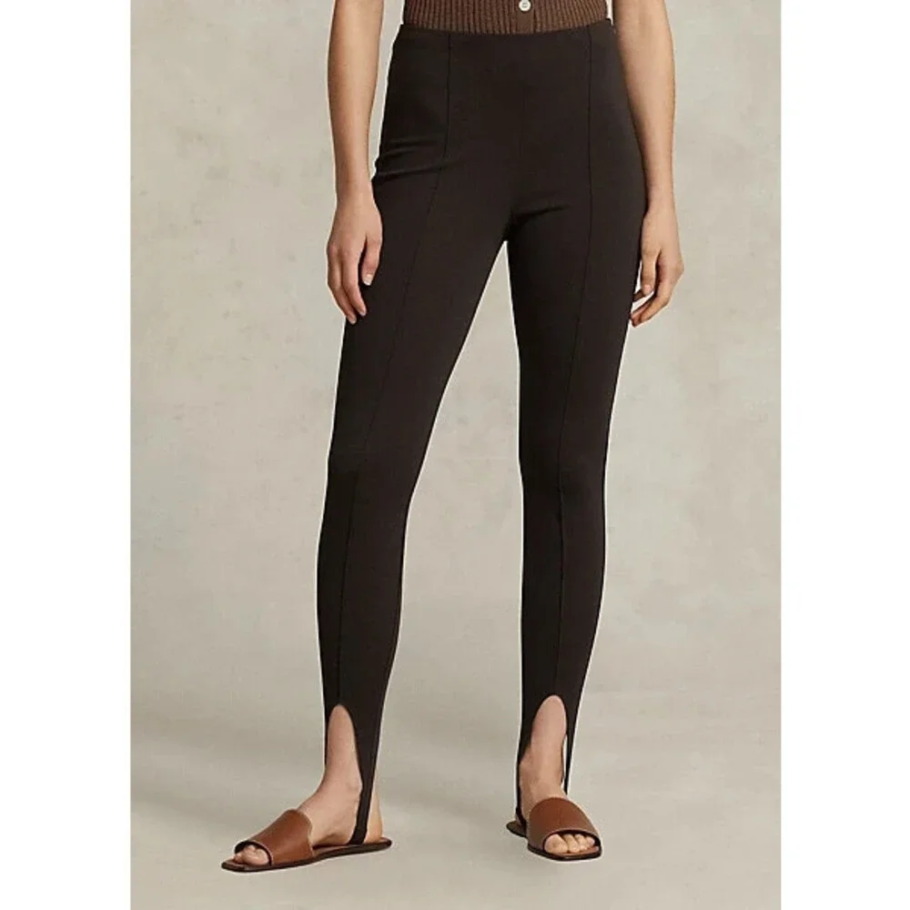 NEW Polo Ralph Lauren Womens S Stirrup Stretch Side-Zip Legging • Reg Price $298 - Picture 3 of 5